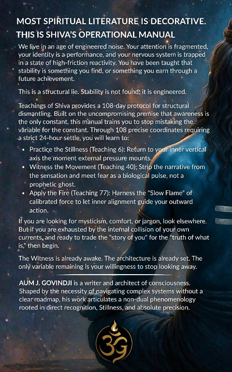 Text on a dark background with Aum.G logo at the bottom